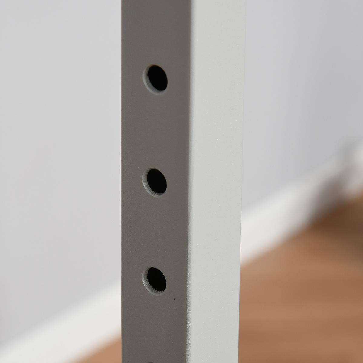 GYMNASTIK Turnreck Reckstange Turnstangen 13-stufige höhenverstellbar Blau - Blau, Metall (121/194cm) - HOMCOM