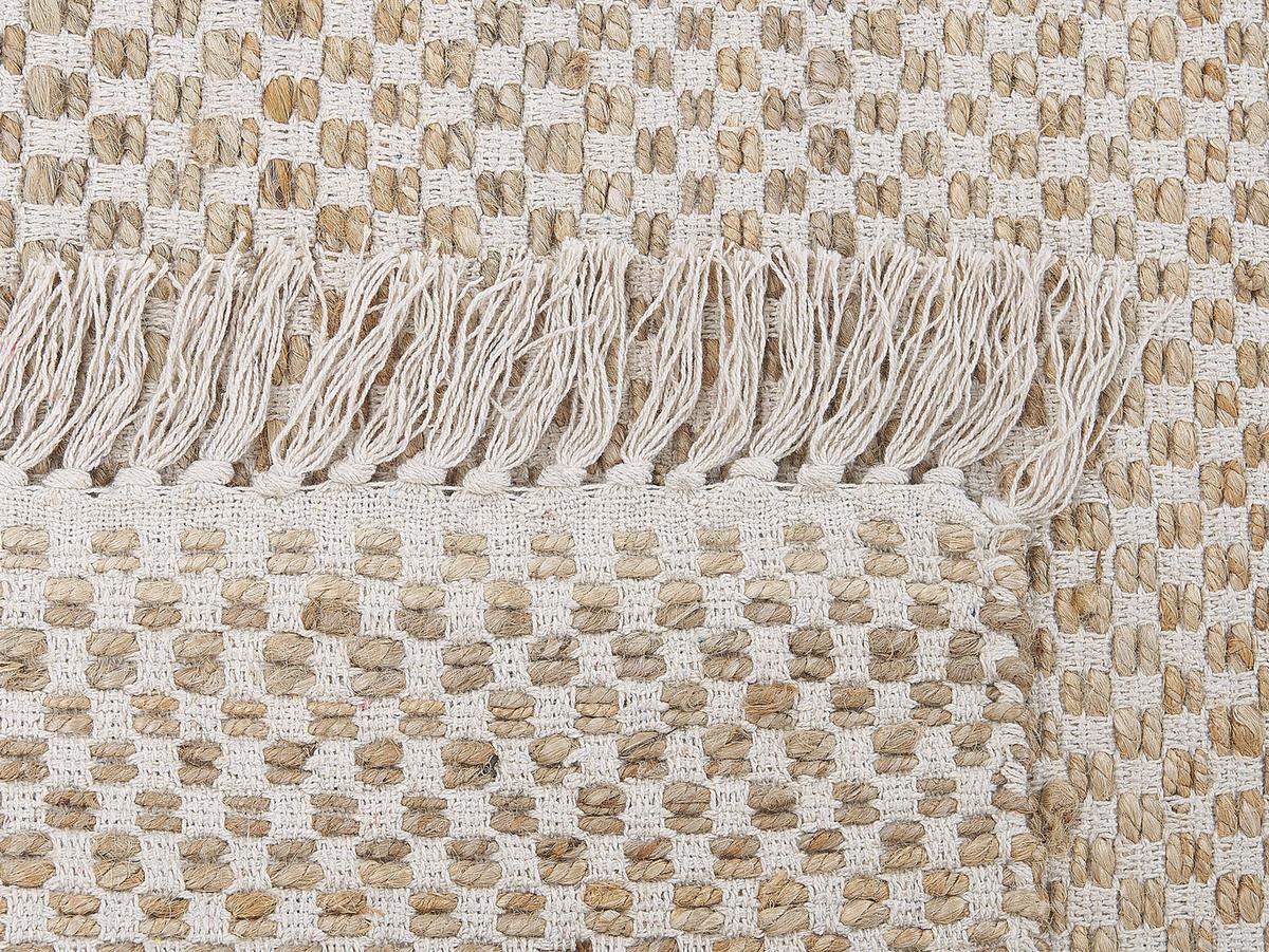 KURZFLOR-TEPPICH Zerdali 200/140 cm - Beige, Naturmaterialien (140/200cm) - Beliani