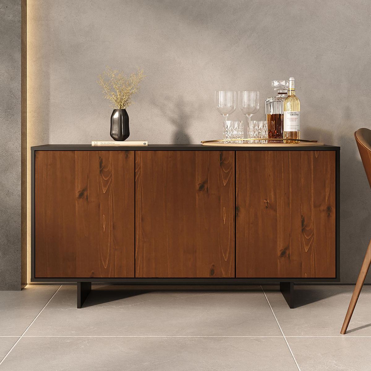 SIDEBOARD ARTO Kastanie - Kastanienfarben, Holz (137/71/41cm) - IDIMEX