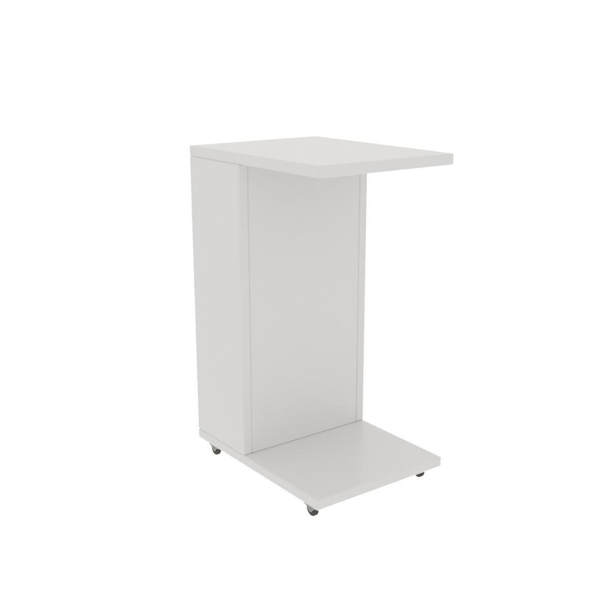 ROLLREGAL mit Stauraum 30/40/63 cm - Weiß, Holzwerkstoff (30/40/63cm) - Calicosy