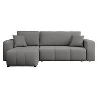 ECKSOFA Furyn - Greige/Schwarz, Holz/Kunststoff (244/145cm) - MIRJAN24