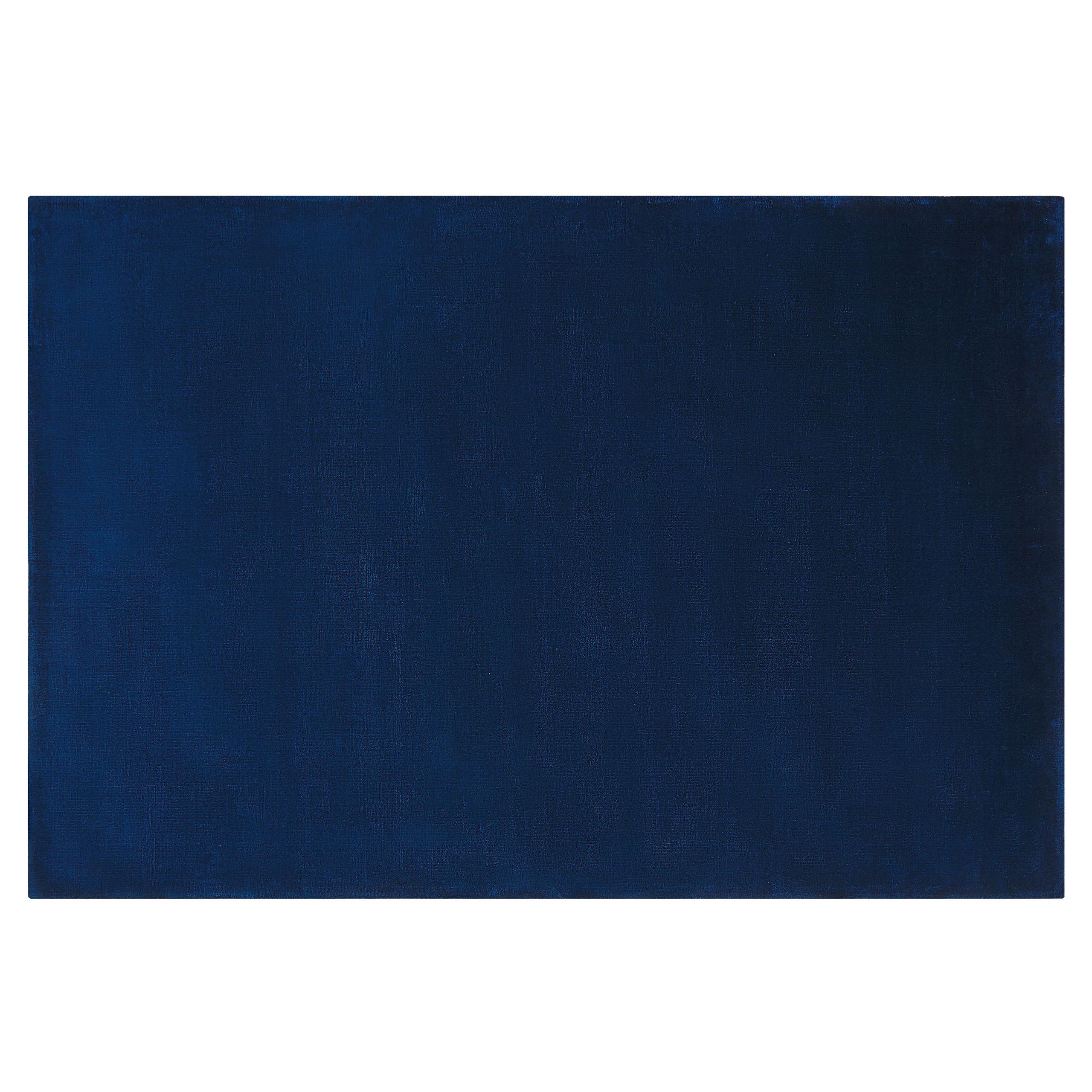 KURZFLOR-TEPPICH Gesi II 200/140 cm - Blau, Naturmaterialien (140/200cm) - Beliani