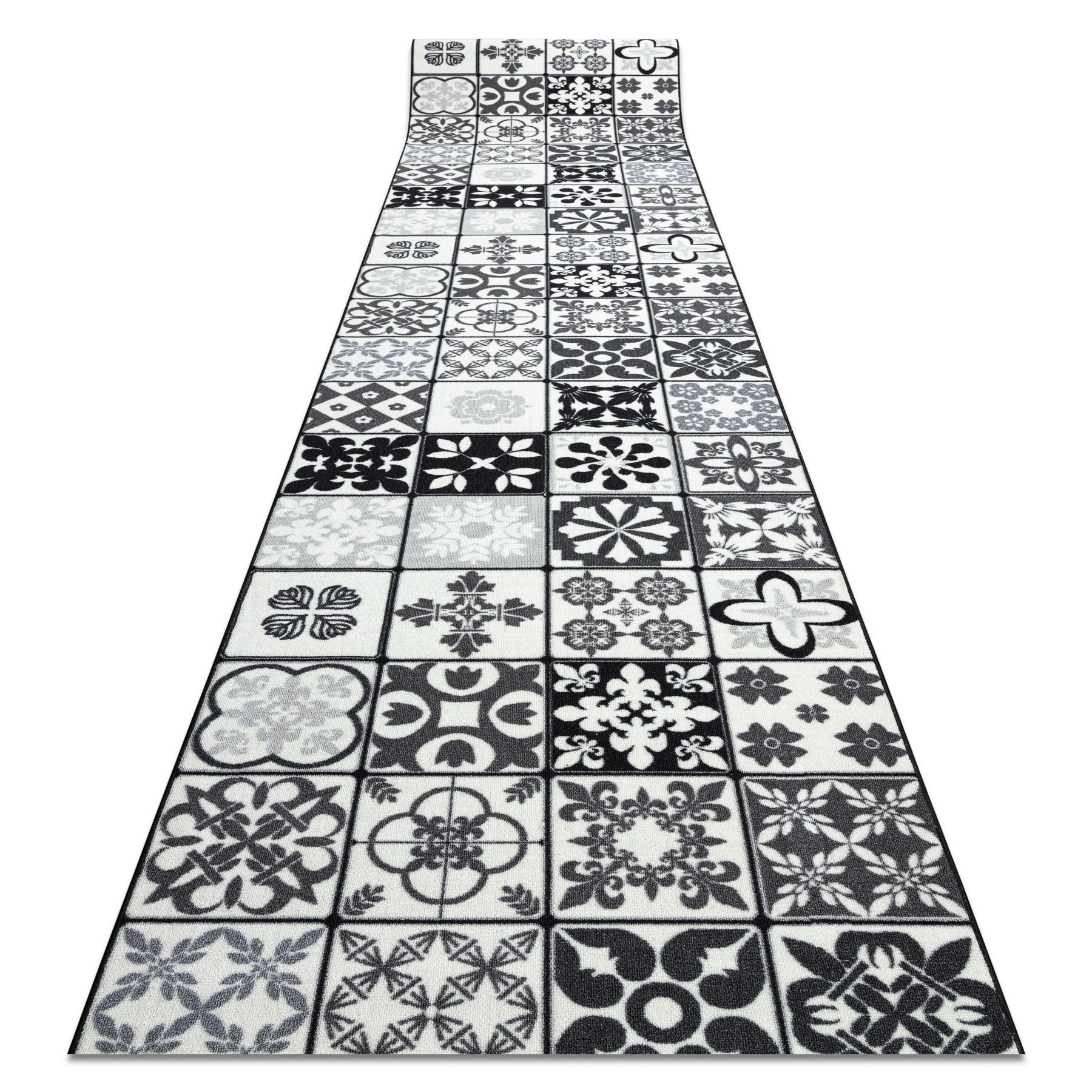LÄUFER Antirutsch AZULEJO 80/290 cm - Grau, Textil (80/290cm) - rugsX