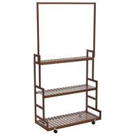 PFLANZENREGAL Braun - Braun, Holz (93/175/38cm) - MCW