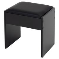 HOCKER Schwarz 40x43x29,5 cm für Schminktisch - Schwarz, Holzwerkstoff (29.5/43/40cm) - ECD-Germany