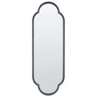 WANDSPIEGEL schwarz Metall 36/102 cm Trouy - Schwarz, Metall (36/102/4cm) - Beliani