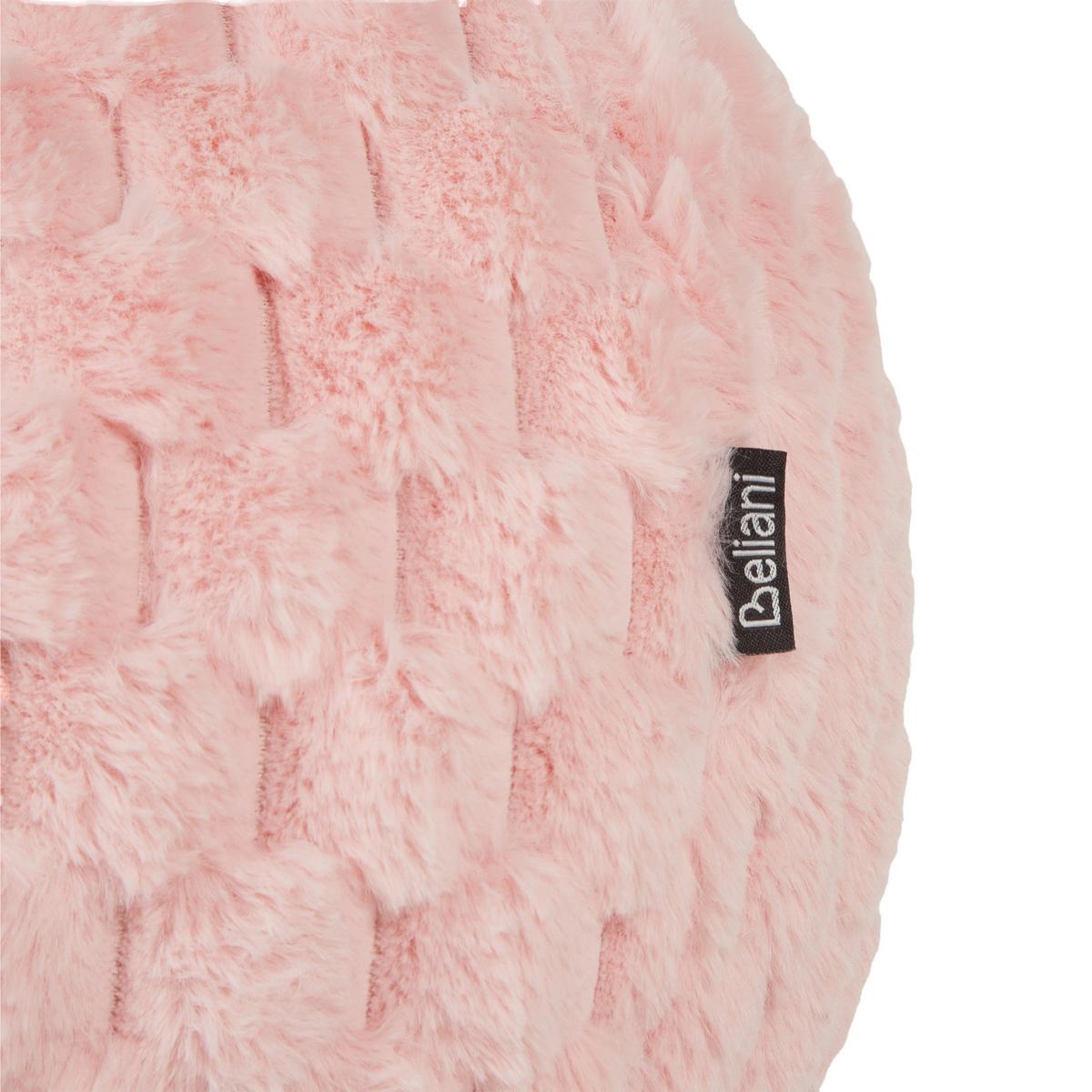 DEKOKISSEN Rosa 30/30 cm Rosea - Pink, Kunststoff (30/30cm) - Beliani