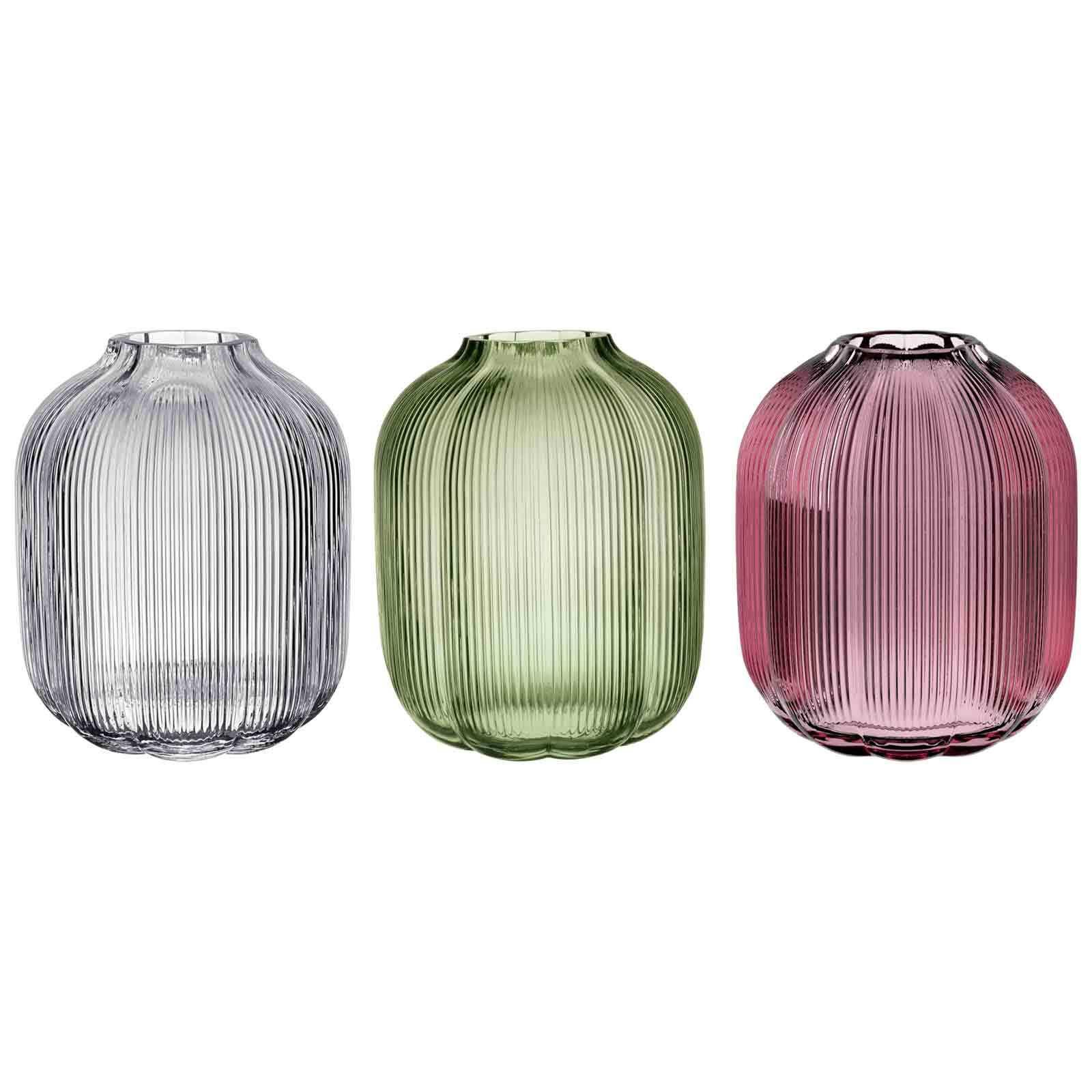 VASEN-SET Fleur bunt 19 cm 3-tlg. - Multicolor, Glas (16/19cm) - Villeroy & Boch