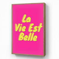 WANDLEUCHTE MIT AKKU Zitat - Retro - Rosa 60x90 cm - Pink, Holzwerkstoff (60/90/8cm) - OnlyWow
