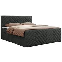 BOXBETT PARIS DUO 120/200 - Dunkelgrau Struktur - H3 - Dunkelgrau, Holz/Textil (120/200cm) - MKS