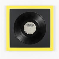 SCHALLPLATTEN RAHMEN 40/40 für die Vinyl - Gelb, Holz (40/40cm) - K-Möbel
