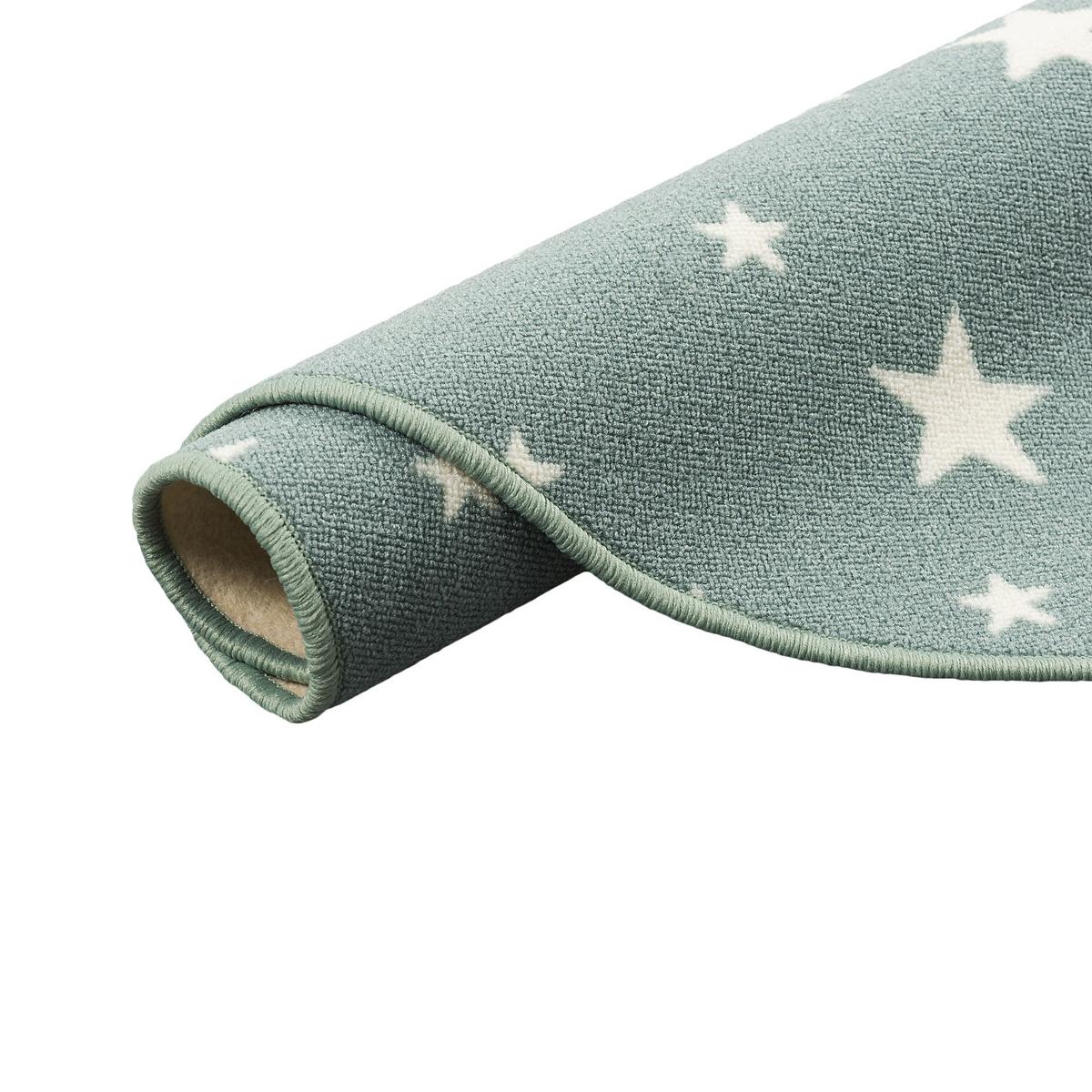 KINDER SPIEL TEPPICH STERNE RUND - Mintgrün, Textil (200/200cm) - Snapstyle