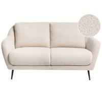2-SITZER-SOFA Bouclé Beige Eiby - Beige, Textil (130/80/90cm) - Beliani