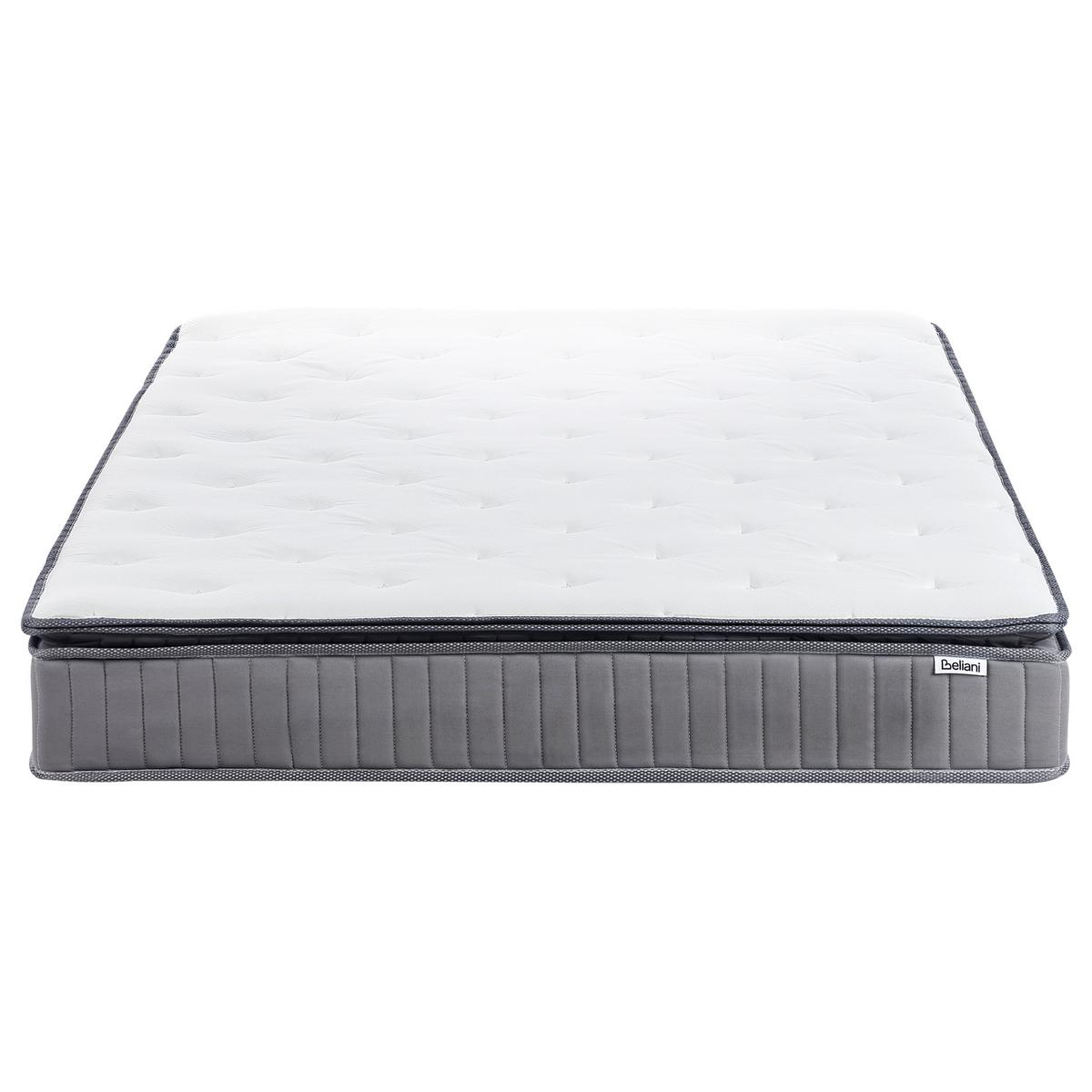 GEL-MEMORYSCHAUM-TASCHENFEDERKERNMATRATZE H2/3 Mittel 160/200 cm Pleasant - Weiß, Textil (160/200cm) - Beliani