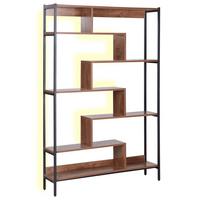 REGAL mit 6 Ebenen 180 cm Braun Daven - Braun, Holzwerkstoff (120/180/27cm) - Beliani