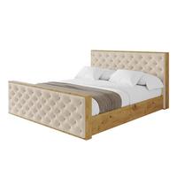 POLSTERBETT mit Bettkasten, Fußteil und Lattenrost, Boxbett mit Matratze H3/H4 - ENZO3-Z 180x200 Beige - Creme, Holzwerkstoff/Textil (180/200cm) - ALTDECOR