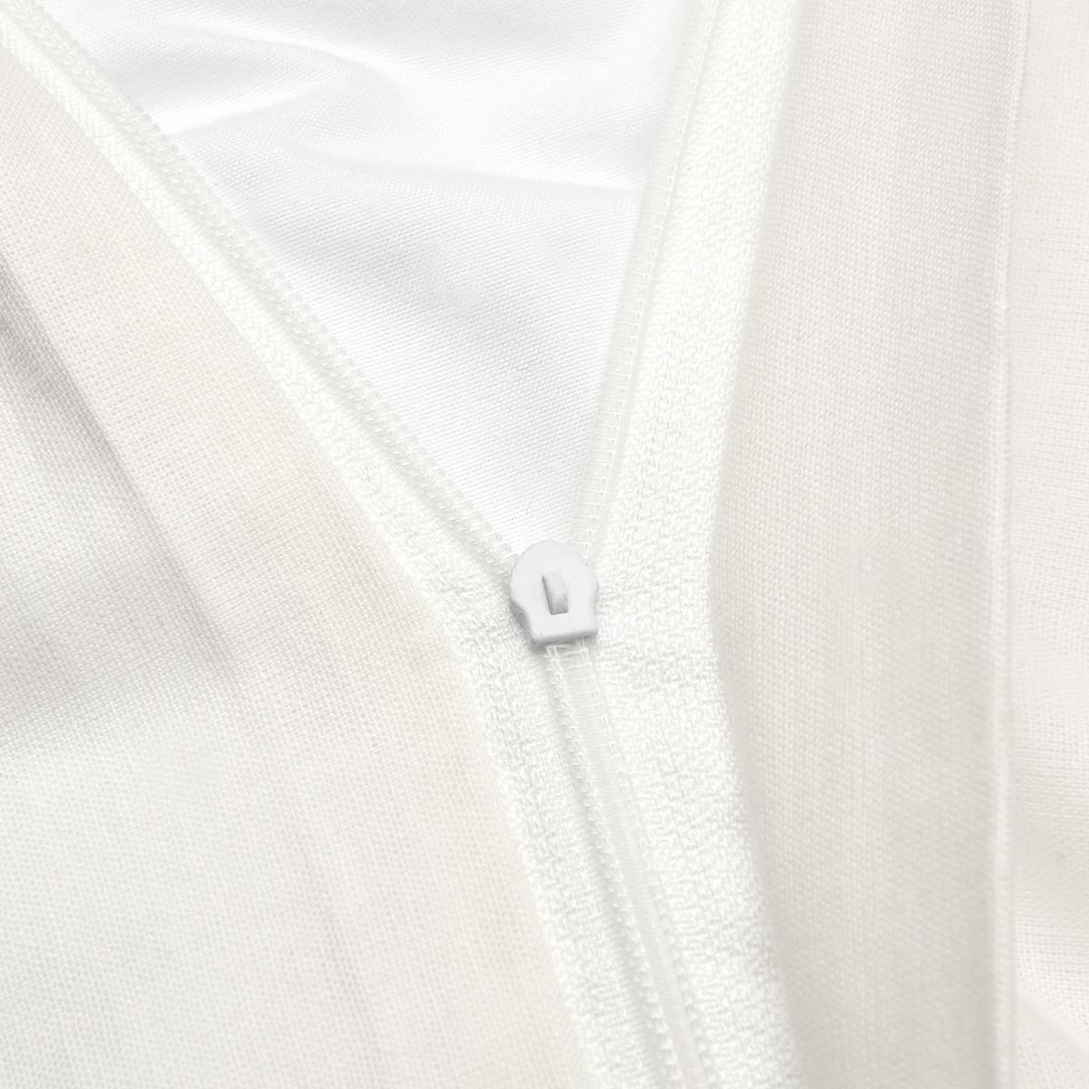 BETTWÄSCHE Julie 155/220 cm + Kissenbezug 80/80 cm Weiß Renforcé - Weiß, Textil (155/220cm)