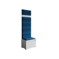 GARDEROBEN-SET Grawis 60 IV - Blau/Silberfarben, Holzwerkstoff/Kunststoff (64.5/45/34cm) - MIRJAN24