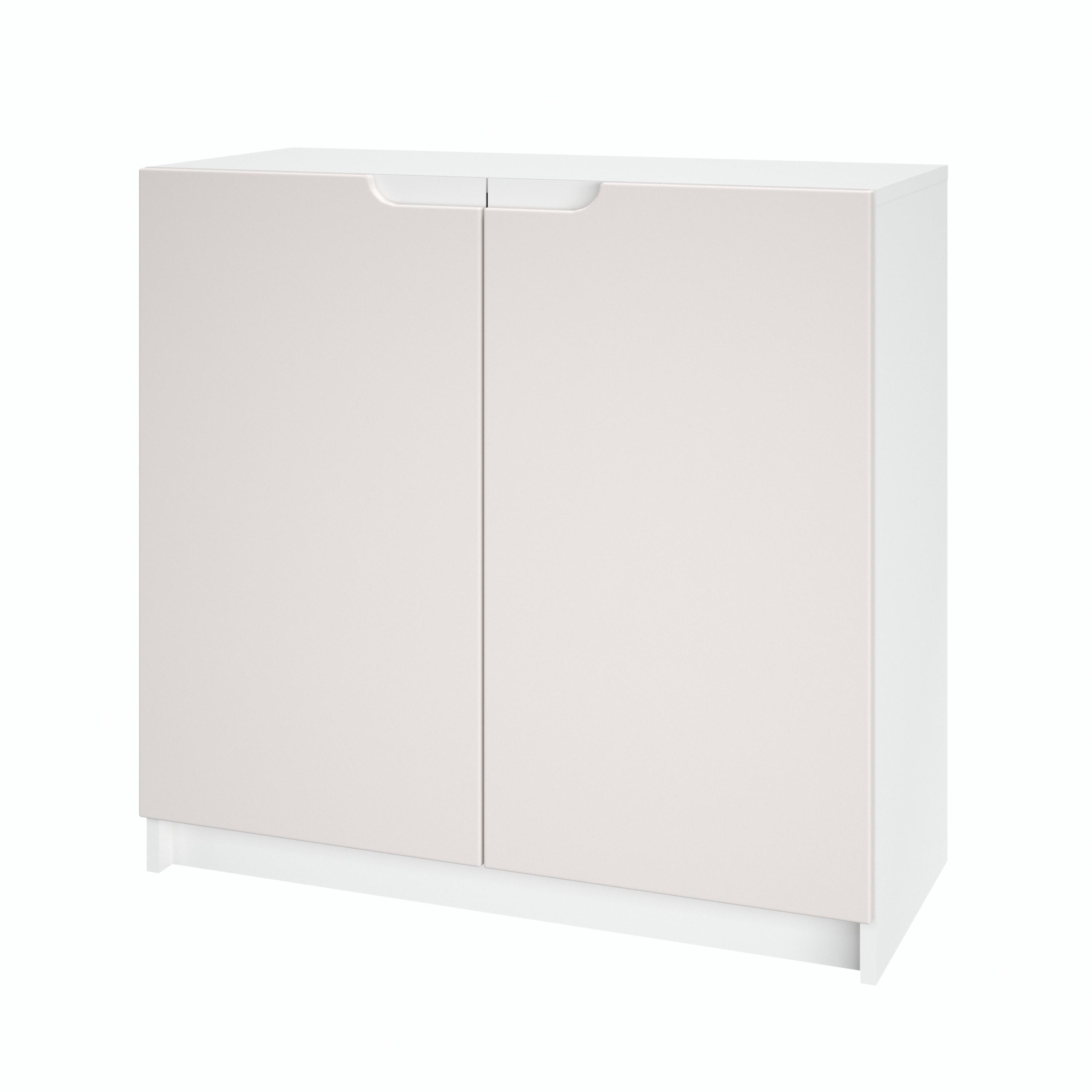 KOMMODE Logan Fronten in Cashmere - Kaschmir, Holzwerkstoff (82/78/37cm) - Vladon
