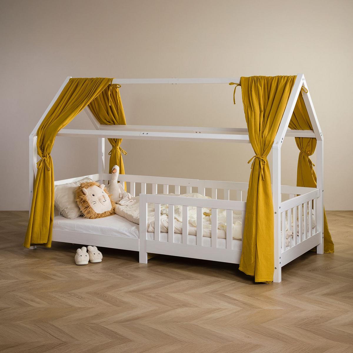 HAUSBETT-HIMMEL NENA - Gelb, Textil - IDIMEX