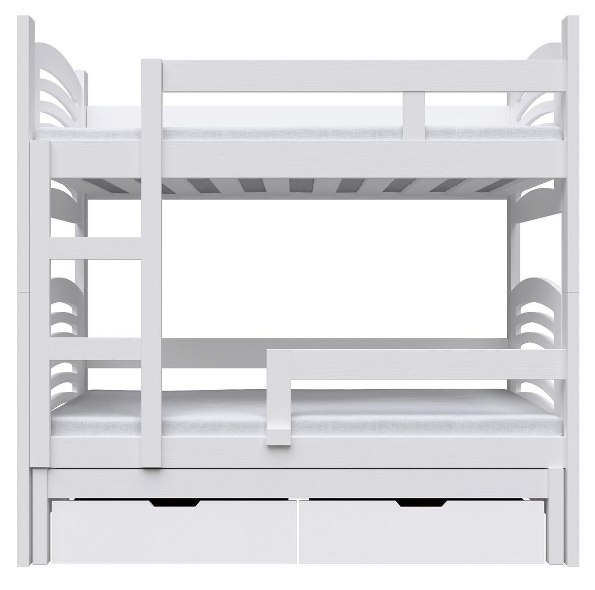ETAGENBETT FÜR 3 PERSONEN Cami 75x180 cm - Weiß, Holz (75/180cm) - Selsey