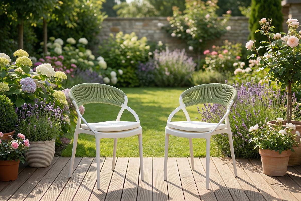 GARTENSTUHL KISO Grün Kunststoff Stapelbar (1er-Set) - Grün, Kunststoff (54/79/58cm) - KAWOLA