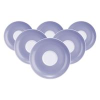 TEEUNTERTASSEN Liberty Pure Colors Grape Purple ø 13 cm 6er Set - Lila, Keramik (13cm) - Seltmann Weiden
