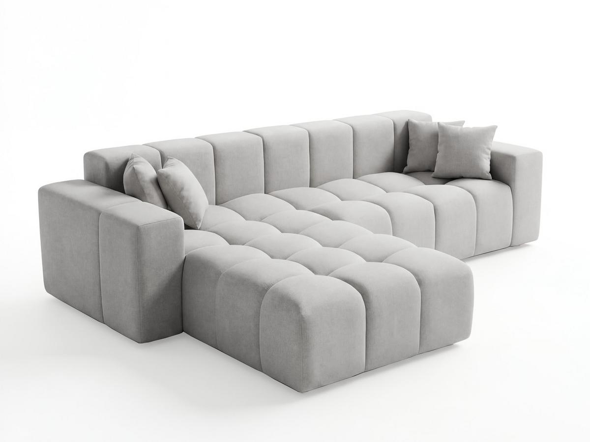 ECKSOFA Loopo Grau Links - Grau, Holz/Textil (265/180cm) - Graingold