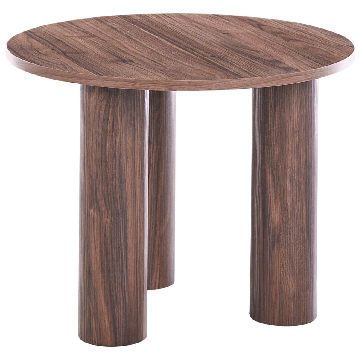 COUCHTISCH Dunkelbraun Senoia - Dunkelbraun/Braun, Holzwerkstoff (60/60/46cm) - Beliani