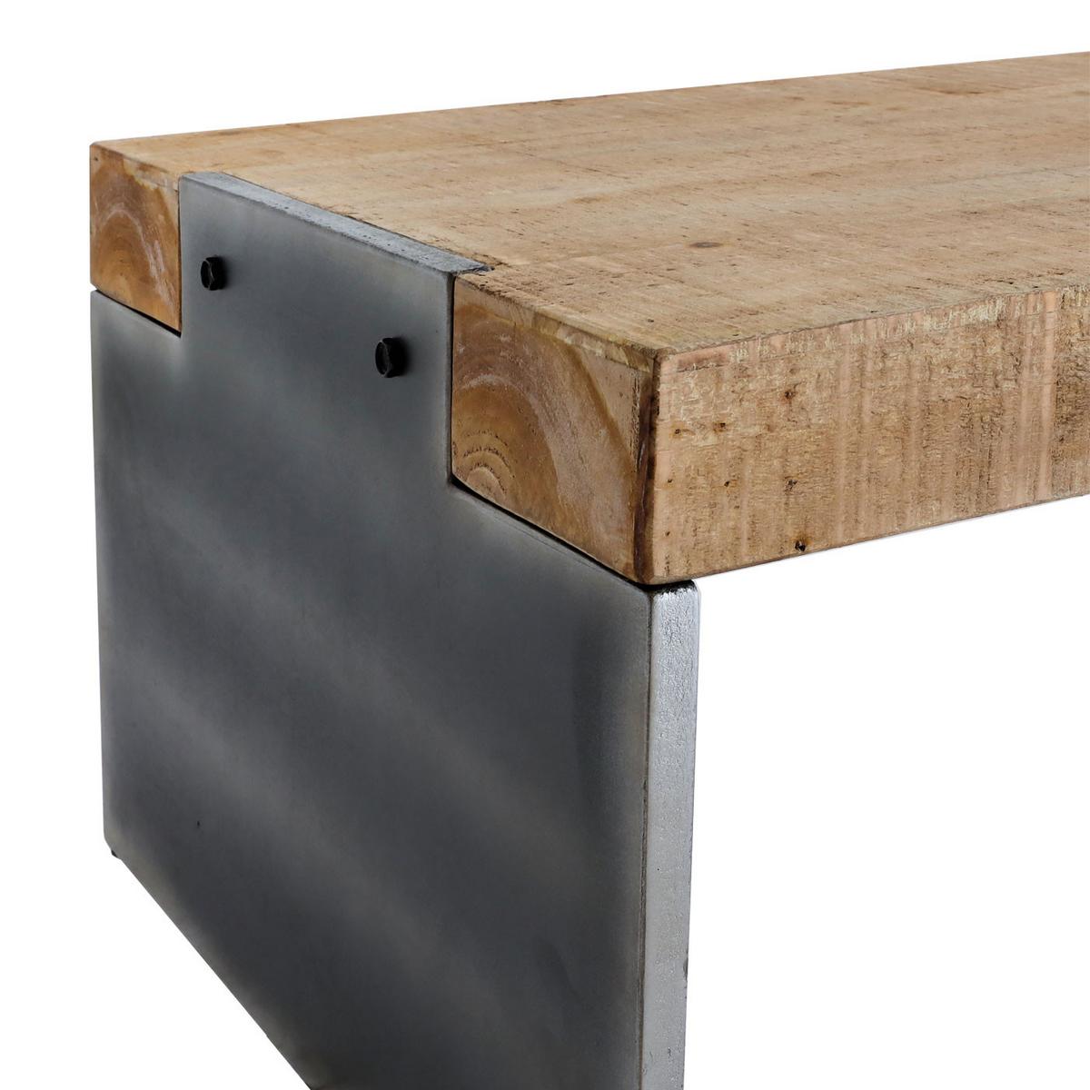 SITZBANK Braun - Naturfarben/Braun, Holz (200/40/60cm) - MCW