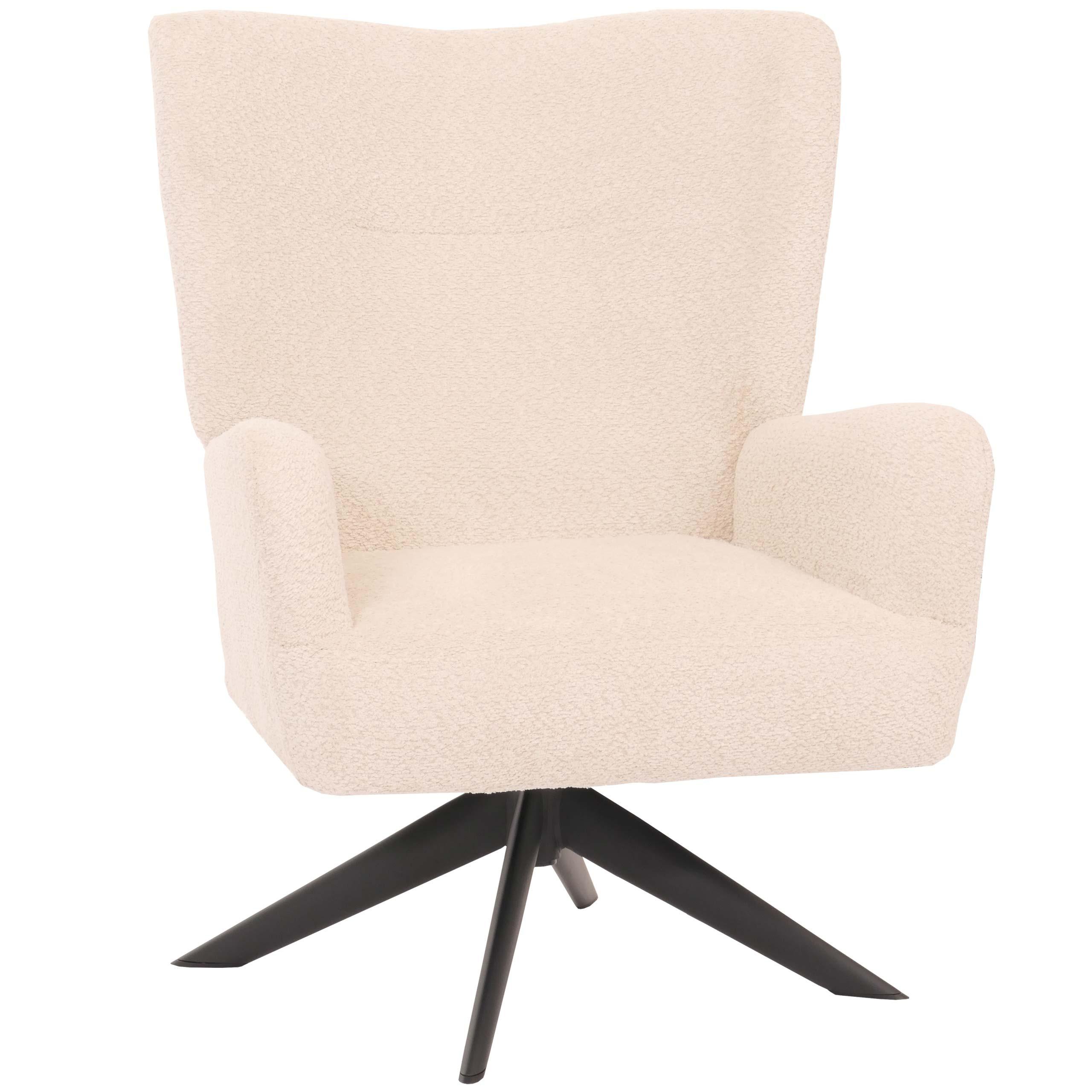 LOUNGE-SESSEL Creme - Creme, Textil (75/99/74cm) - MCW