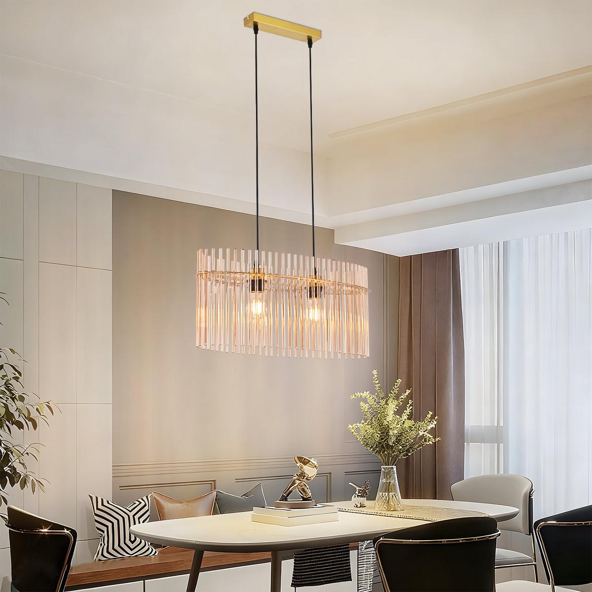 PENDELLEUCHTE Ivy 25/60/150 cm - Goldfarben, Glas (25/60/150cm) - ZMH