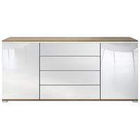 SIDEBOARD Faro Weiß Hochglanz - Weiß Hochglanz, Holzwerkstoff (166.5/75.5/35cm) - Vladon