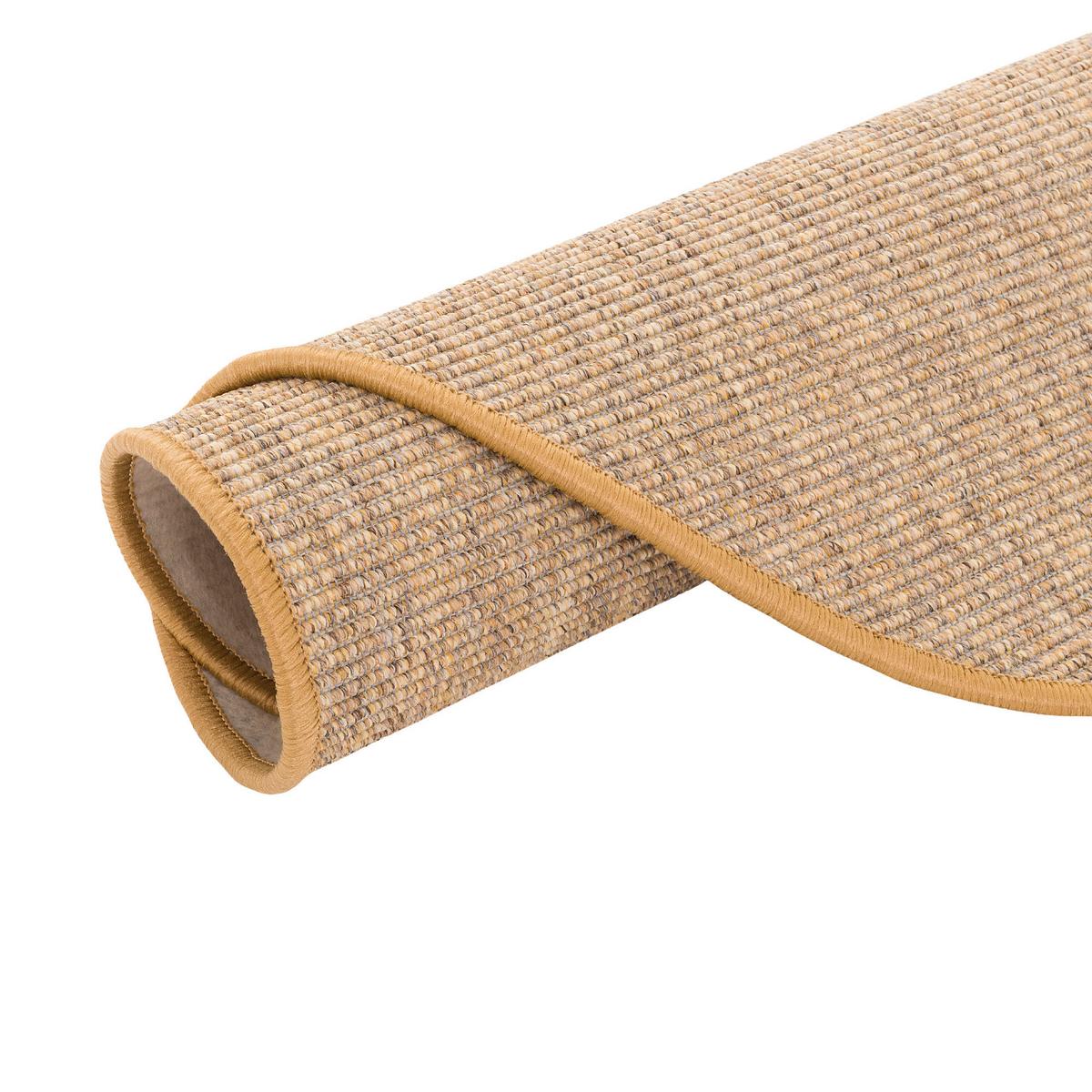 NATUR SISAL-OPTIK TEPPICH TAFF RUND - Nussbaumfarben, Textil (200/200cm) - Snapstyle