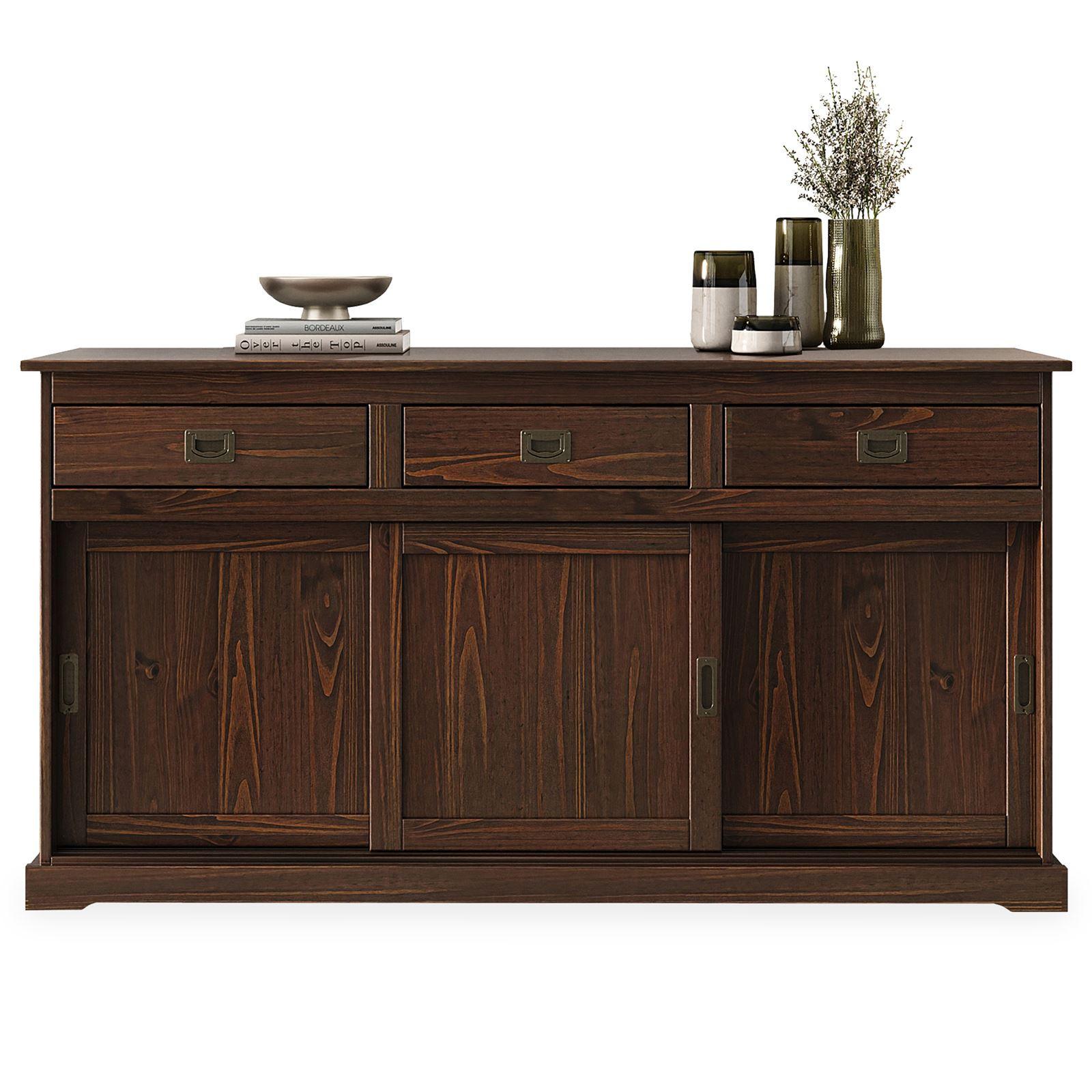 ANRICHTE SAVONA nussbaum - Nussbaumfarben, Holz (160/84/45cm) - IDIMEX