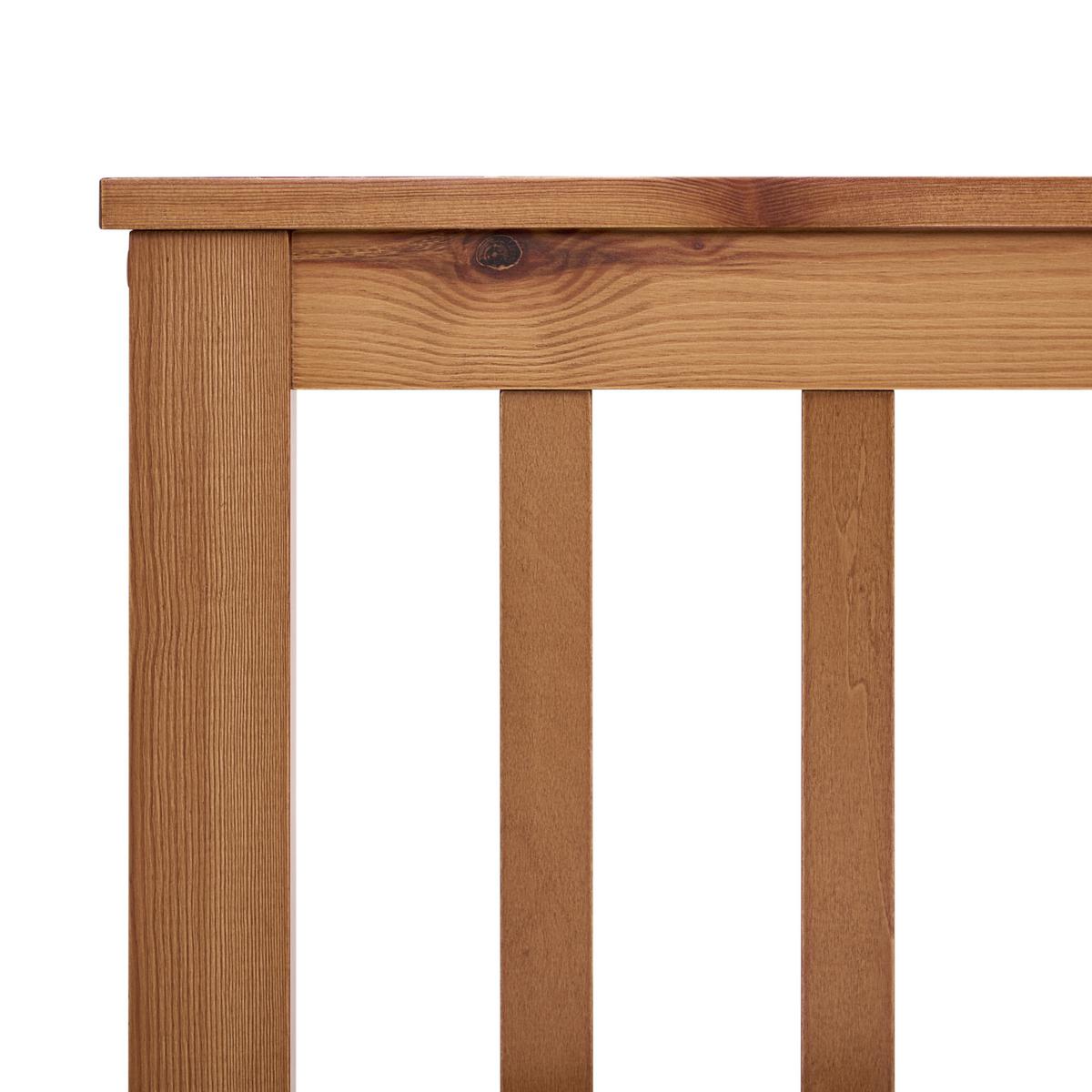 BETT mit Lattenrost 90/200 cm Kiefernholz Braun Olendon - Braun, Holz (90/200cm) - Beliani