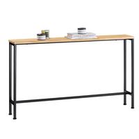 KONSOLENTISCH Natur-Schwarz - Schwarz/Naturfarben, Holzwerkstoff/Metall (20/120/81cm) - SoBuy