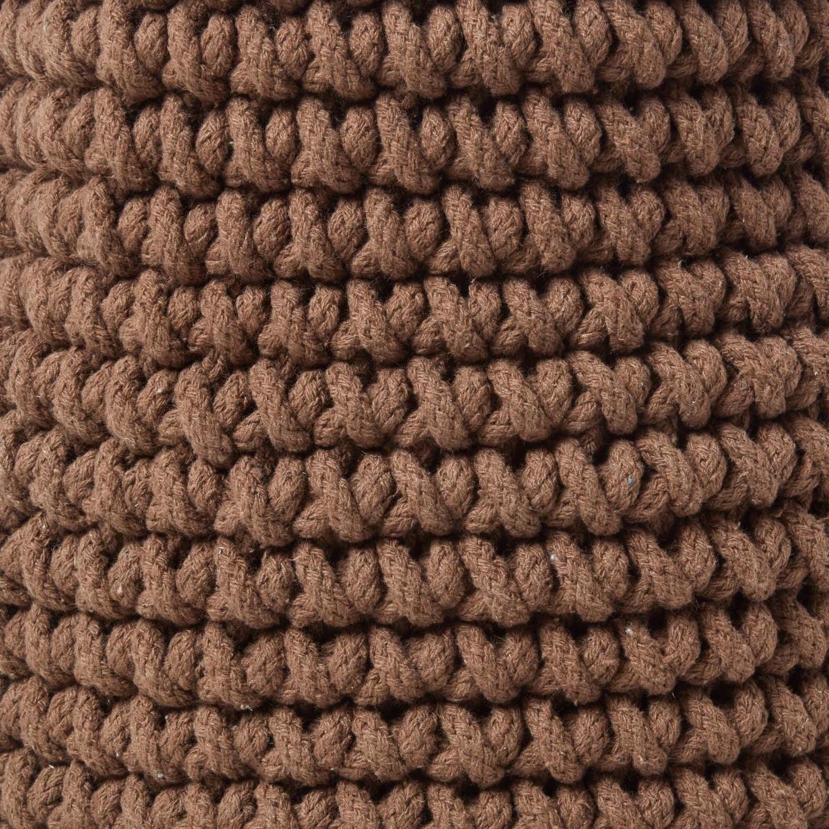 AUFBEWAHRUNGSKORB Baumwolle 37/21 cm - Braun, Textil (37/37/21cm) - Homescapes