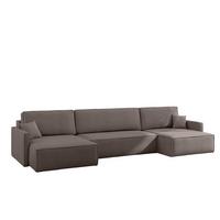 WOHNLANDSCHAFT Louis Scala - Taupe, Holzwerkstoff/Textil (348/83/142cm) - Fun Möbel