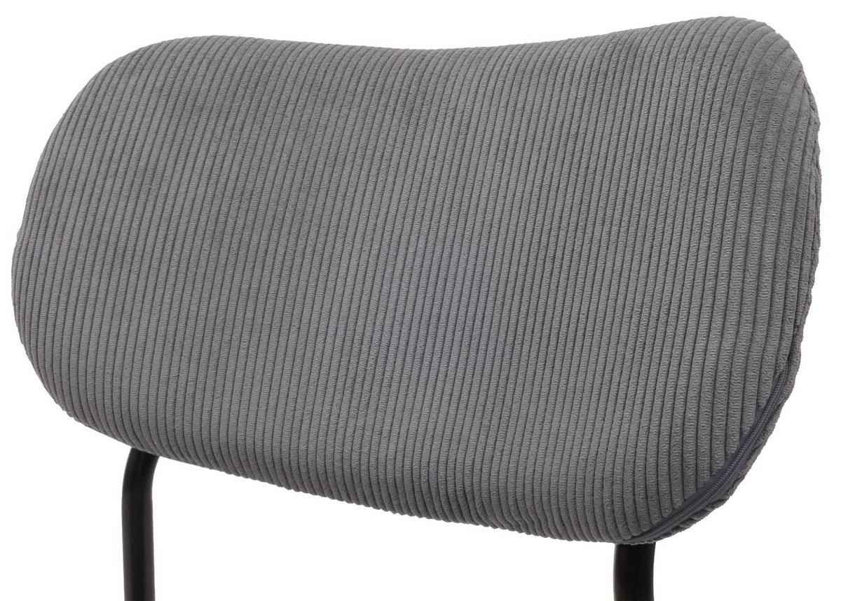 ESSZIMMERSTUHL Grau 2er-Set - Dunkelgrau/Grau, Textil (44/83/52cm) - MCW