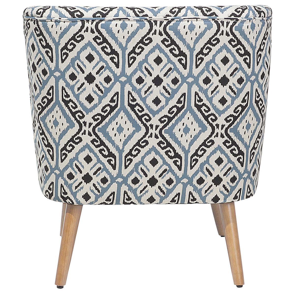 SESSEL Polsterbezug Bunt Tumba - Multicolor, Holz/Textil (74/85/66cm) - Beliani