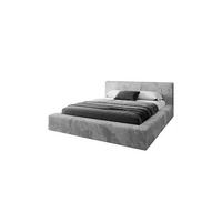 POLSTERBETT TILIA LUX 180x200 cm Tilia 86, 34 Holzlatten, Kopfteil 95 cm - Hellgrau, Textil (180/200cm) - Lookway