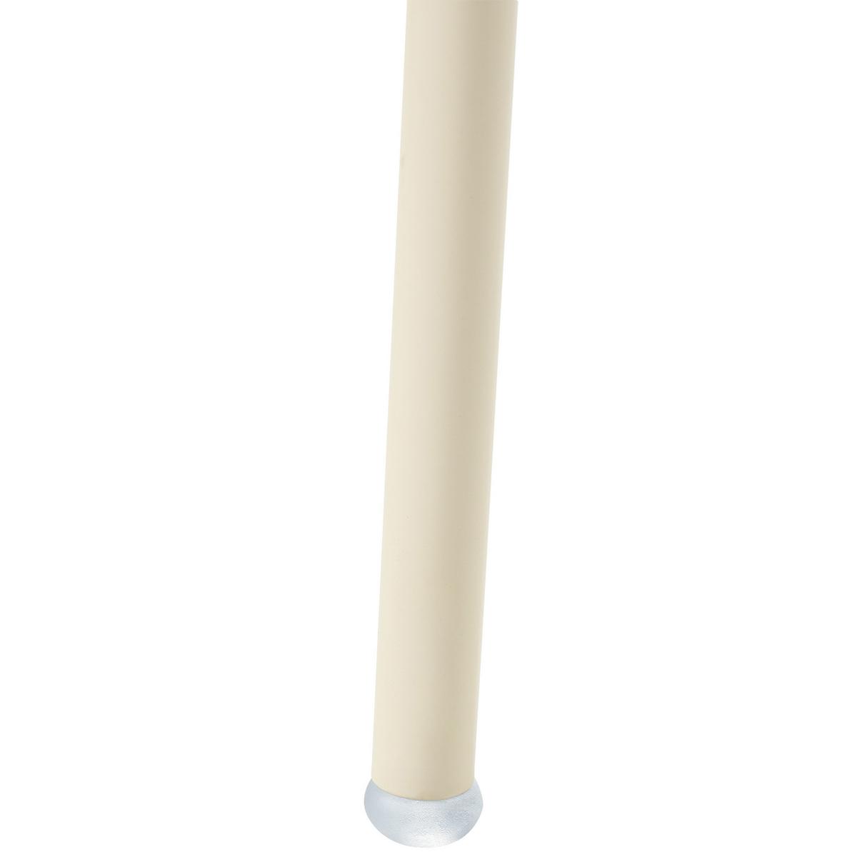 ESSZIMMERSTUHL 4er Set Stoff Cremeweiß Riley - Beige/Weiß, Textil/Metall (48/83/52cm) - Beliani