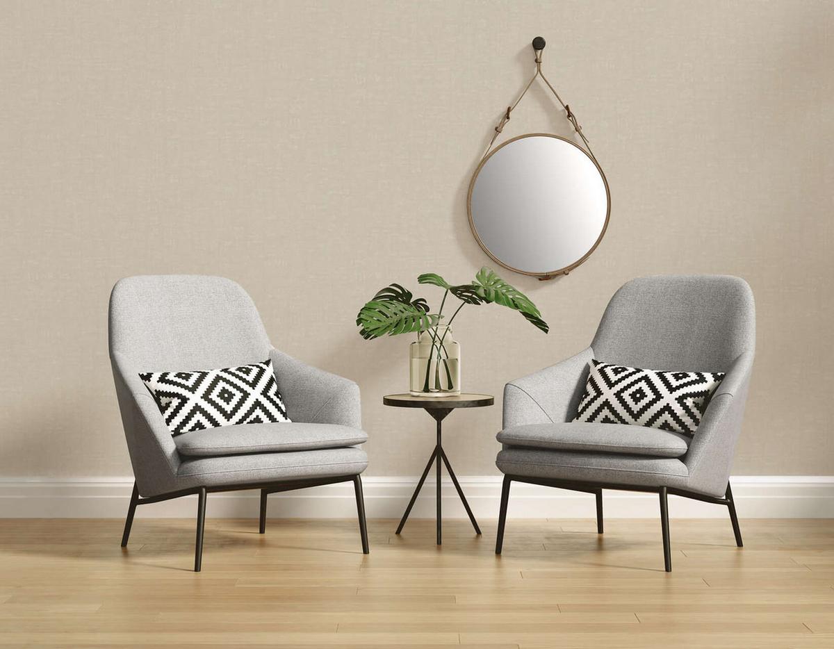 VLIESTAPETE Grau 53/1005 cm - Grau, Textil (53/1cm) - KUNSTLOFT