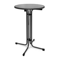 STEHTISCH Bellini - Schwarz, Metall (70/70/110cm) - Beautissu 