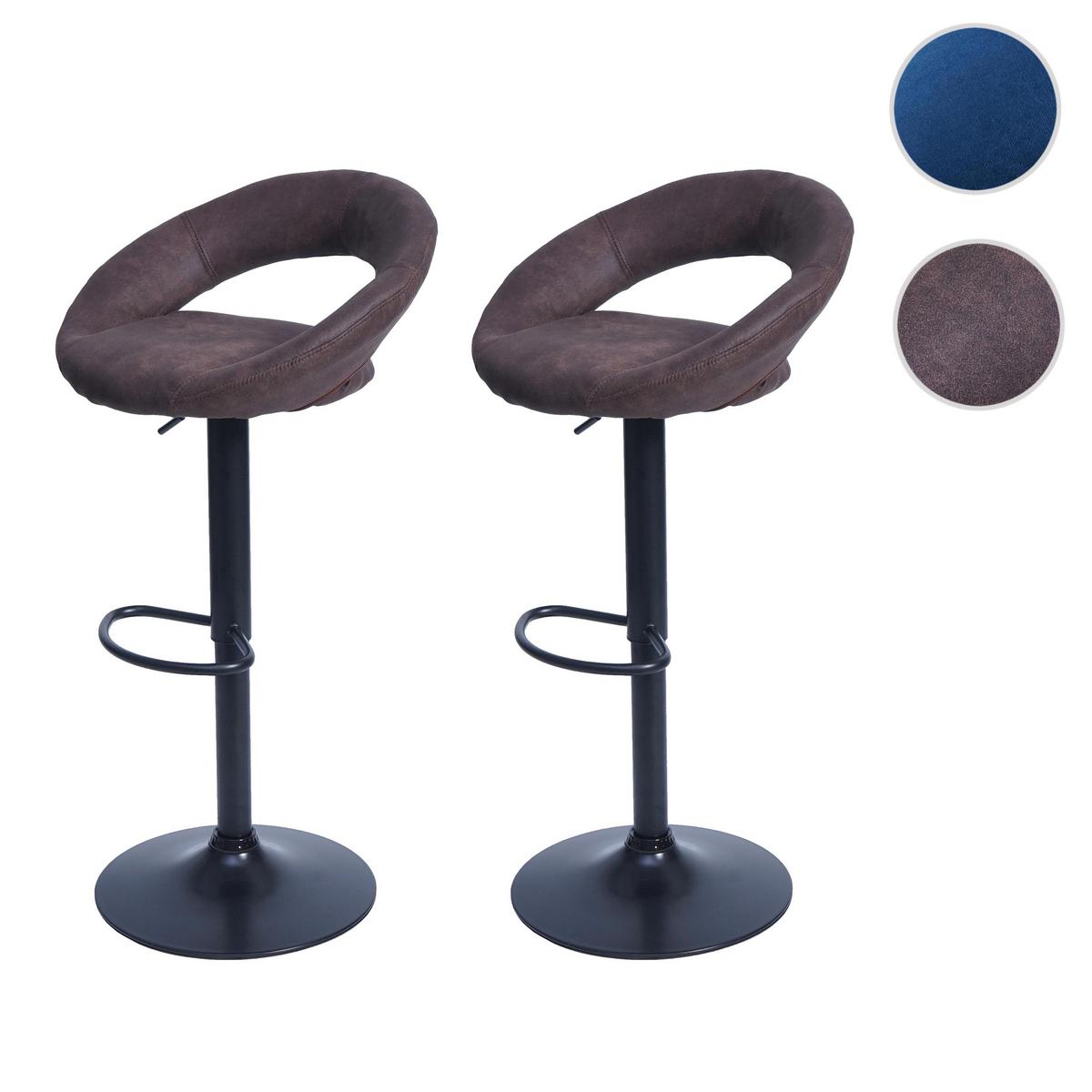 BARHOCKER Braun 2er-Set - Braun, Textil (53/102/50cm) - MCW