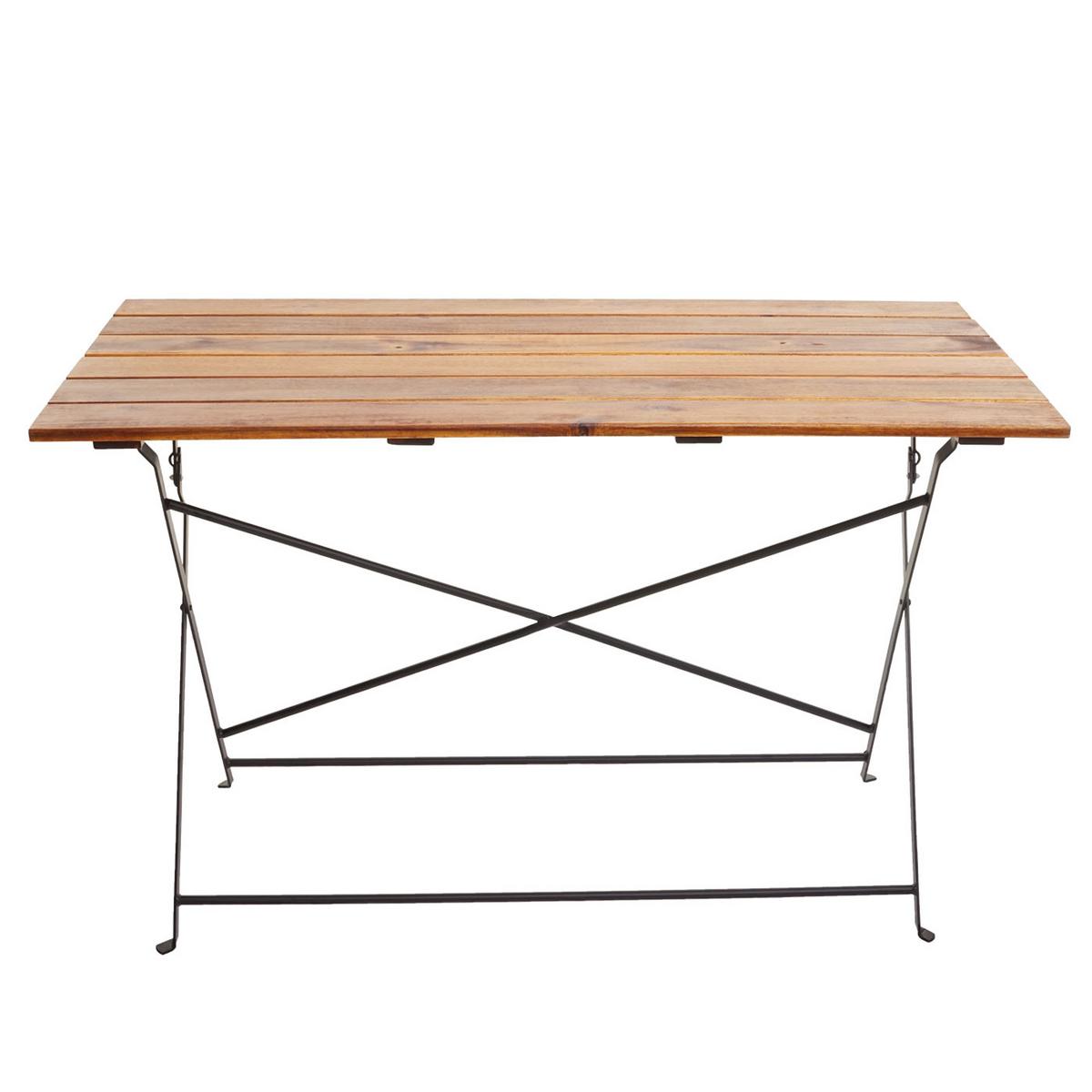 BIERGARTENTISCH KLAPPBAR rechteck Dunkelbraun - Dunkelbraun, Holz - MCW