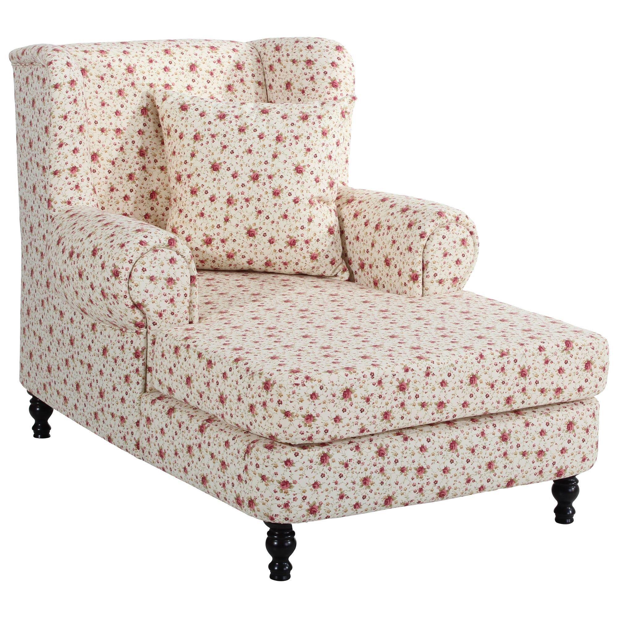 SESSEL XXL Karley Bezug Flachgewebe Buche nussbaum dunkel / geblümt beige - Beige, Kunststoff (103/103/149cm) - 58aufmkessel