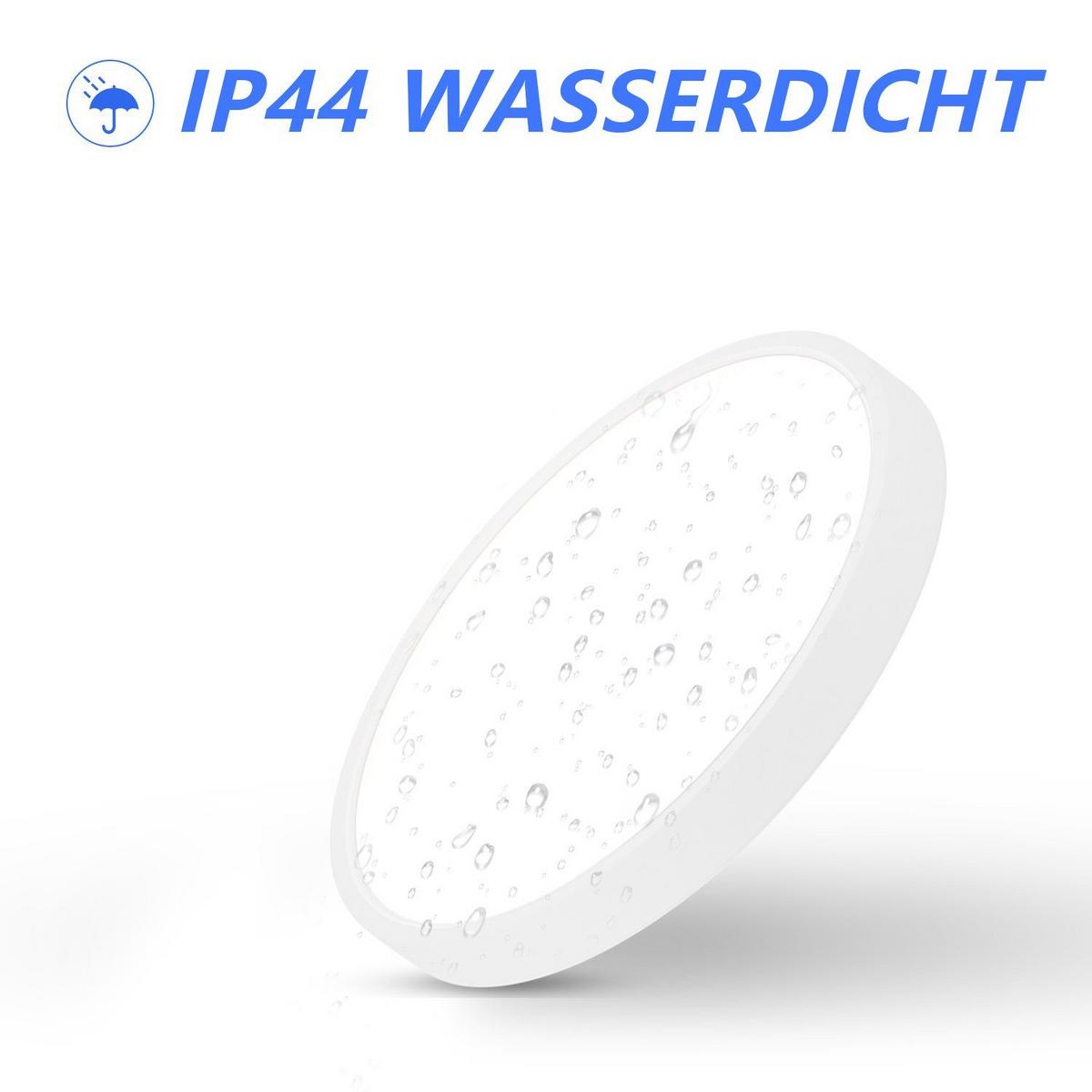 LED-DECKENLEUCHTE Oedipus 17/17/2.5cm - Weiß, Kunststoff (17/17/2.5cm) - ZMH
