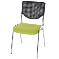 BESUCHERSTUHL Green - Grün, Textil (49/83/58cm) - MCW